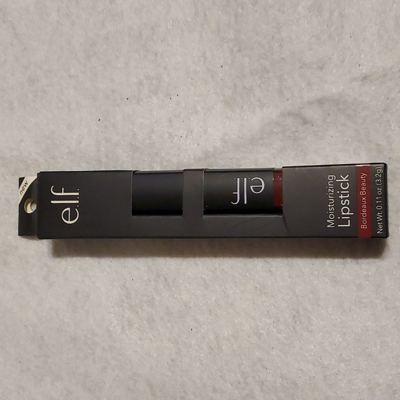 e.l.f. Moisturizing Silky Lipstick. Bordeaux Beauty - Deep Maroon. 0.11 oz./3.2g - Picture 1 of 8